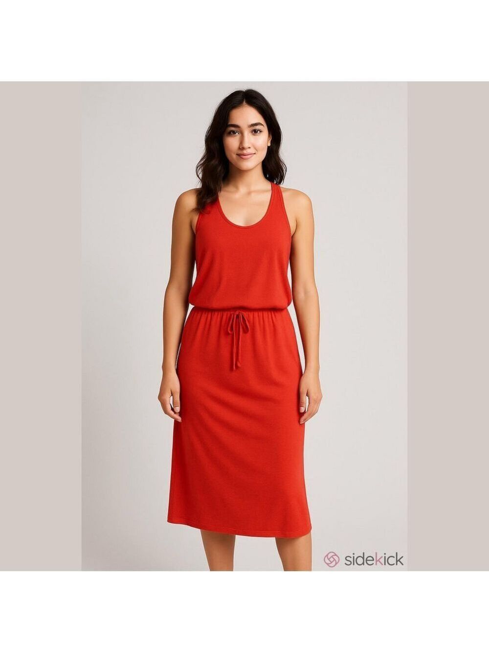 Lanston Dress, SZ S, PTP 17”, Tie W18”, W down 40”, Maxi Dress, Drop Waist